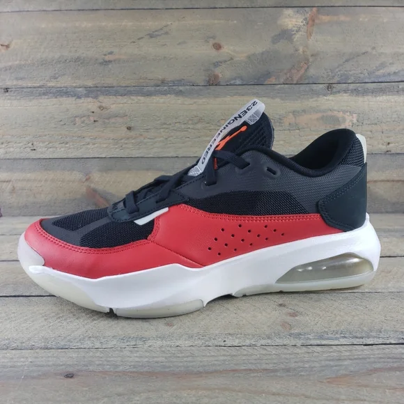 Nike Jordan Air 200E Men's Shoes Sneakers Black Chili Red NEW - Picture 2 of 11